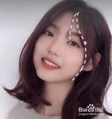 八字刘海怎么用夹板夹