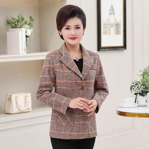 中老年女装春装短外套妈妈装春秋新款小西装中年女2020修身视频
