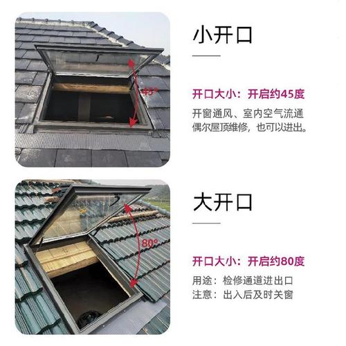 平楼梯口通风窗阁楼顶房屋顶阁天窗斜外观斜阳光多用地下室开天.