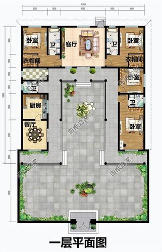 一层三合院平房设计图及户型图,一砖一瓦皆是精品