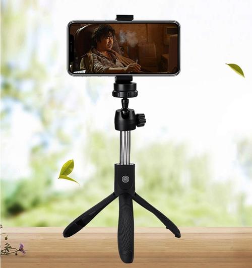 360旋转可折叠迷你蓝色牙齿自拍杆,带三脚架用于智能手机