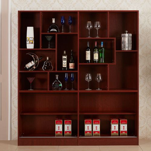 c22 暧逸简约现代整体餐边柜客厅红酒柜定制玄关展示柜吸塑门酒柜