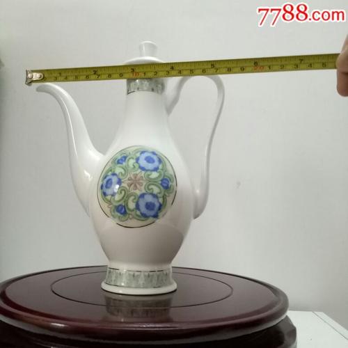 醴陵群力瓷厂海棠满花酒具一把