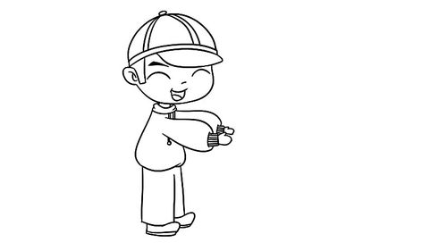 帮助残疾人简笔画画法