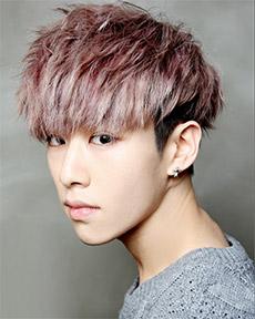 2014英俊帅气潮男时尚染烫中长发发型