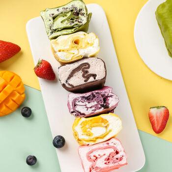 毛巾卷 毛巾卷蛋糕网红爆浆千层西式蛋糕慕斯奶油甜品下午茶甜点糕点