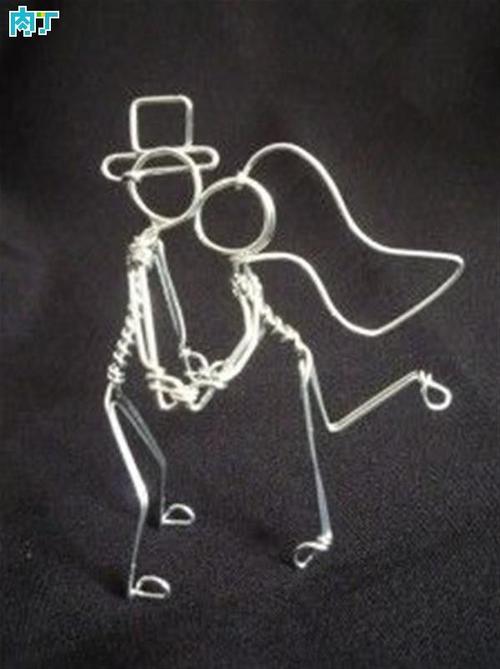 铁丝工艺品制作方法 铁丝,电线人diy手工作品欣赏╭