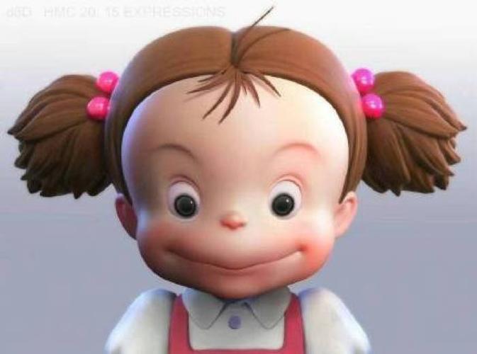 宫崎骏电影《龙猫》中小梅各式可爱表情,萌到了!