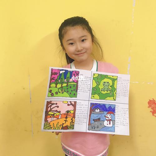 英文春夏秋冬手抄报～_手抄报_人文_阅读