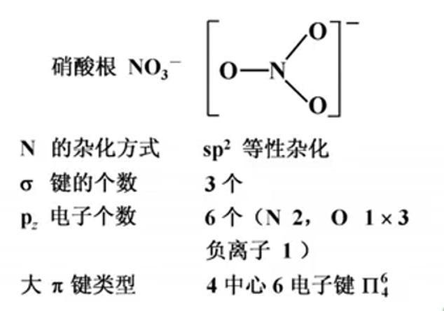 硝酸根离子的杂化方式