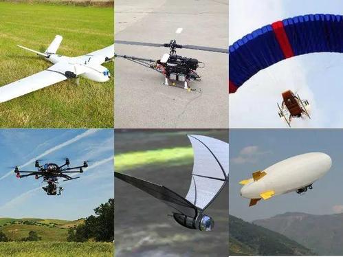 无人机可分为固定翼无人机,多旋翼无人机,无人飞艇,伞翼无人机,埔翼