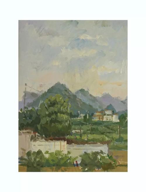 风景写生言志美术往届下乡色彩写生作品集