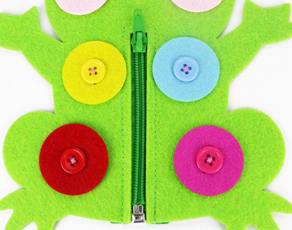 手工材料拉链扣扣子 diy 幼儿园区域材料不织布纽扣玩教具益智区角