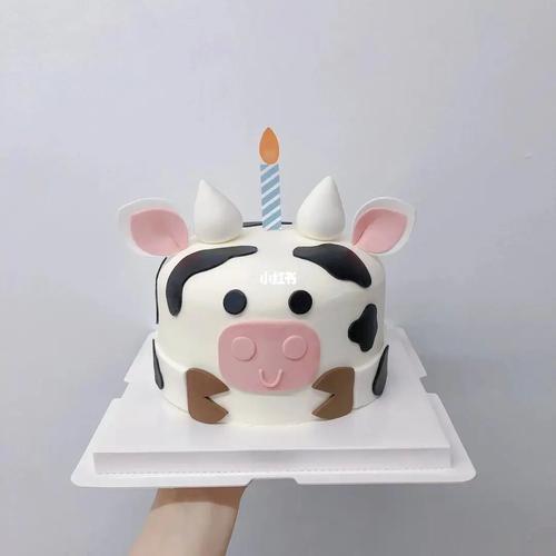 勇敢牛牛,不怕困难,牛宝生日蛋糕_生日蛋糕_翻糖蛋糕