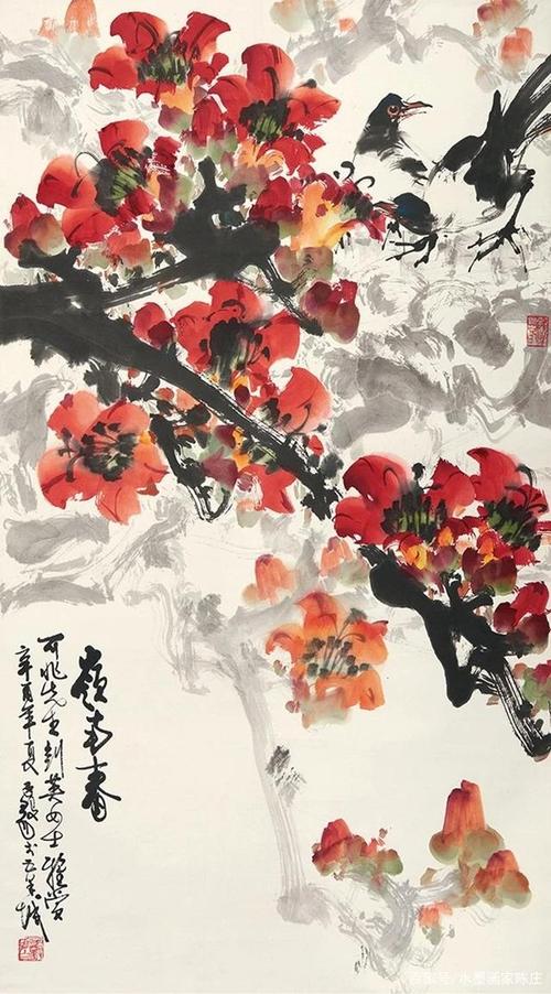 花鸟画|从1919到2019,岭南画派大家陈子毅