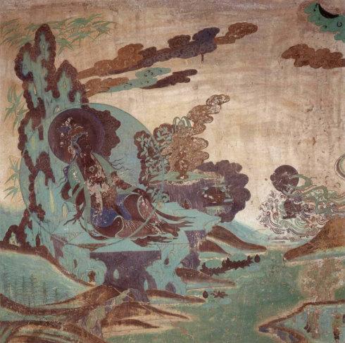 转载徐大纬张大千临摹敦煌壁画修旧如新二