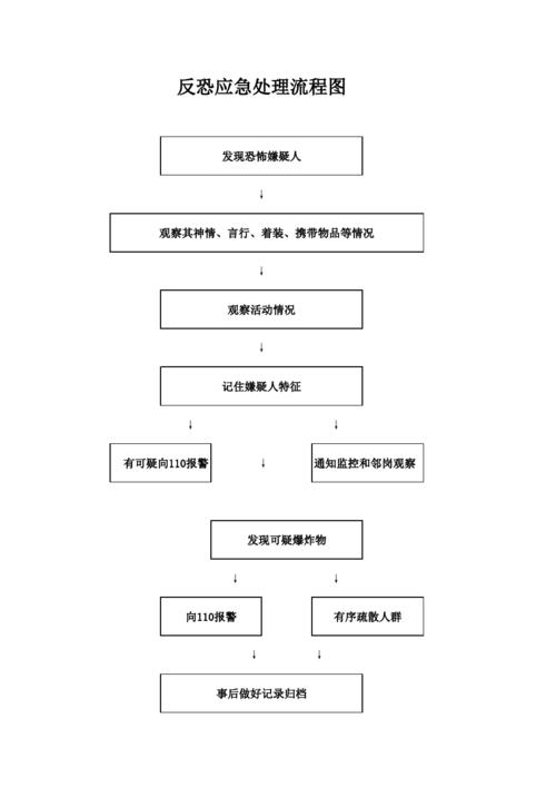 反恐应急处理流程图