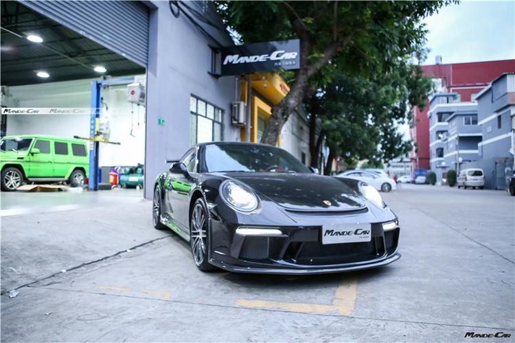 保时捷911改装gt3包围套件尾翼,turbo轮毂,变身蛙眼之
