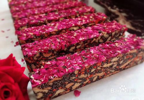 纯手工玫瑰阿胶糕的做法