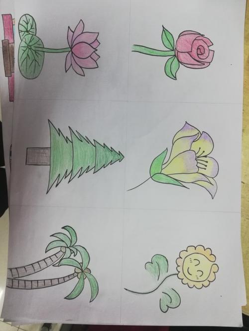 简笔画 花草树木