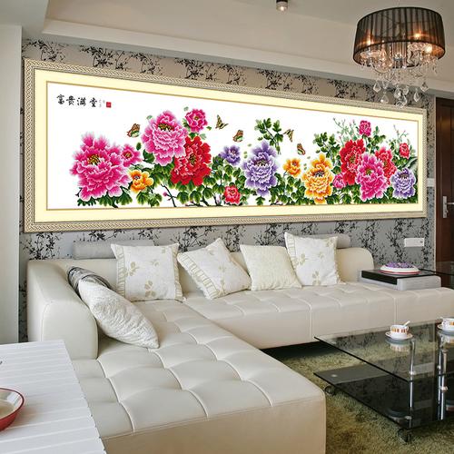 十字绣九尺牡丹花