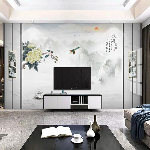 16d立体电视背景墙壁纸现代简约大气影视墙纸客厅5d装饰壁画墙布 - 潮