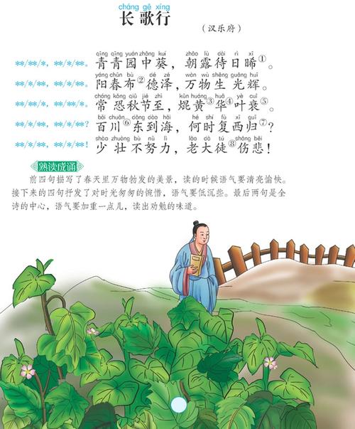 《长歌行》汉乐府诗歌原文注释翻译赏析