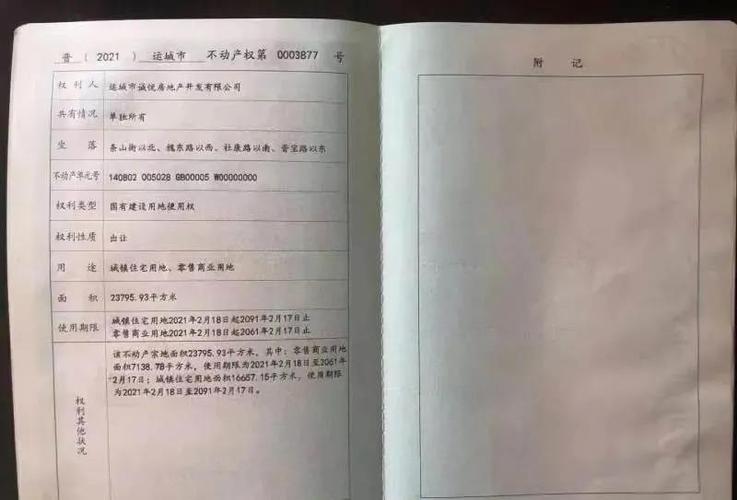 运城盐湖区国科正通芳草地不动产权证公示