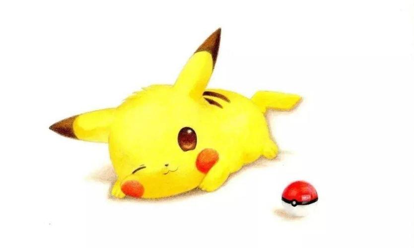 好可爱的皮卡丘!彩铅手绘卡通动物画及步骤图