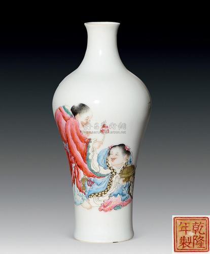 【民国 粉彩和合二仙纹瓶】拍卖品_图片_价格_鉴赏_民国瓷器_雅昌艺术