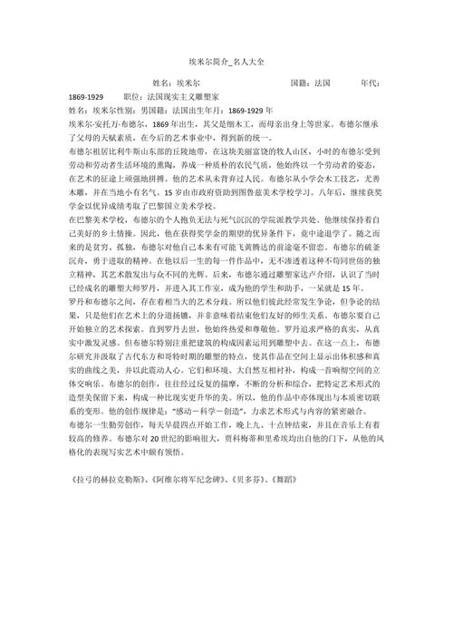 埃米尔简介名人大全