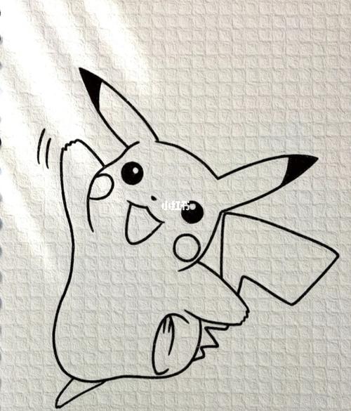 皮卡丘简笔画_皮卡丘_简笔画_绘画_自学画画_文化_绘画