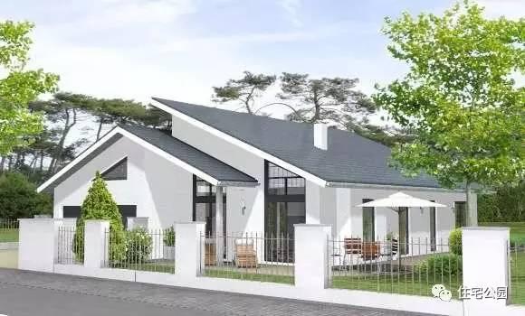 户型一:双坡屋顶配单坡屋顶,有层次,非常别致.