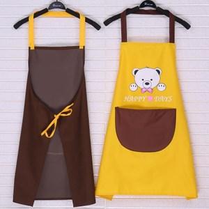新品可围裙情侣防水防油防污挂脖厨房时尚围巾做饭成人情侣款
