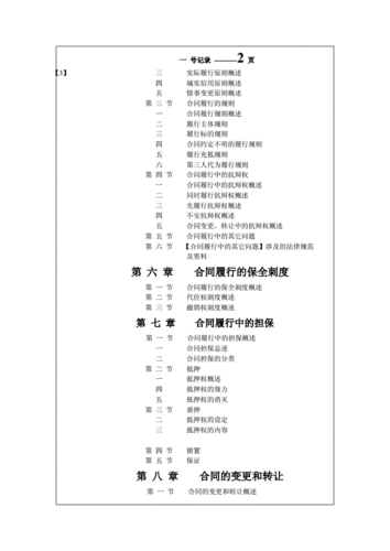 [法学]合同法学目录.doc
