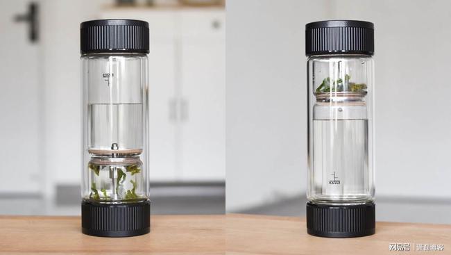 全格黑晶茶水分离玻璃杯你的私人茶助理