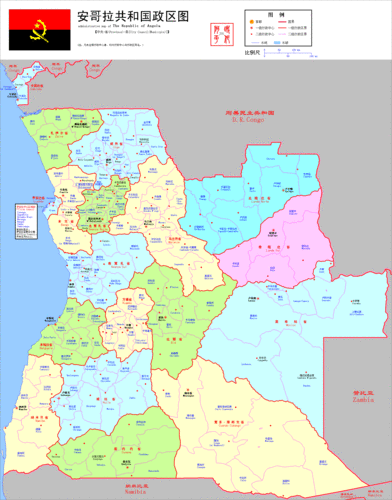 安哥拉共和国政区图_安哥拉地图查询