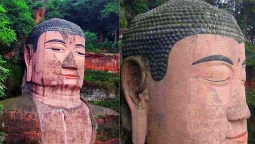 乐山大佛显灵闭眼流泪近1000人亲眼目睹全程相机记录