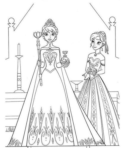 爱莎女王的城堡简笔画 第1页