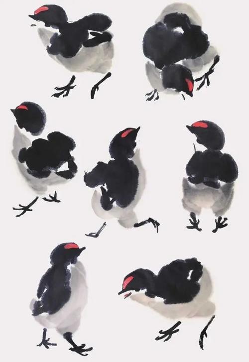 零基础国画教程:雏鸡的画法,简单易学