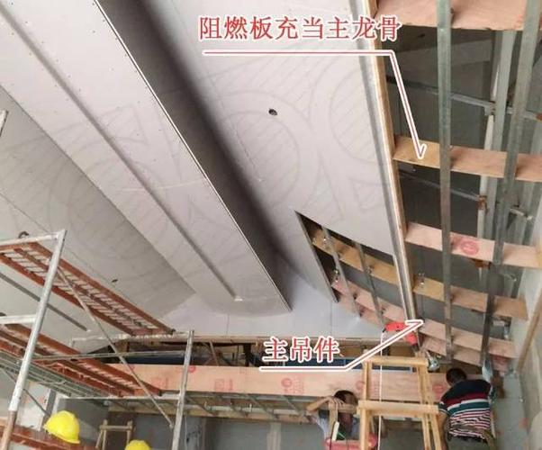 标准吊顶节点 工艺做法仍然是以标准节点的形式,只不过考虑到龙骨不