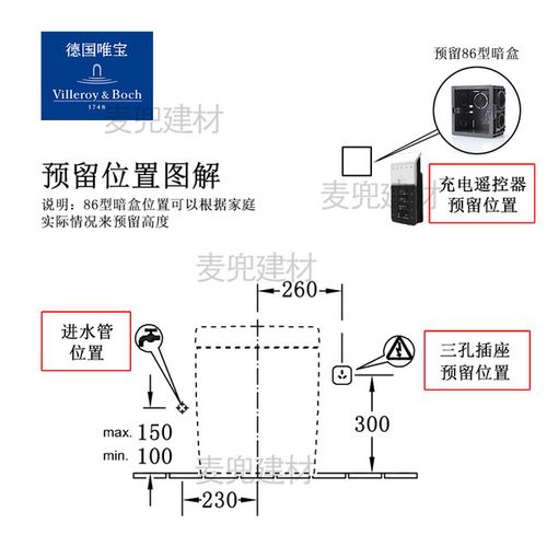 麦兜建材现货 落地马桶坐便器 v03c4001 智能一体马桶 德国唯宝