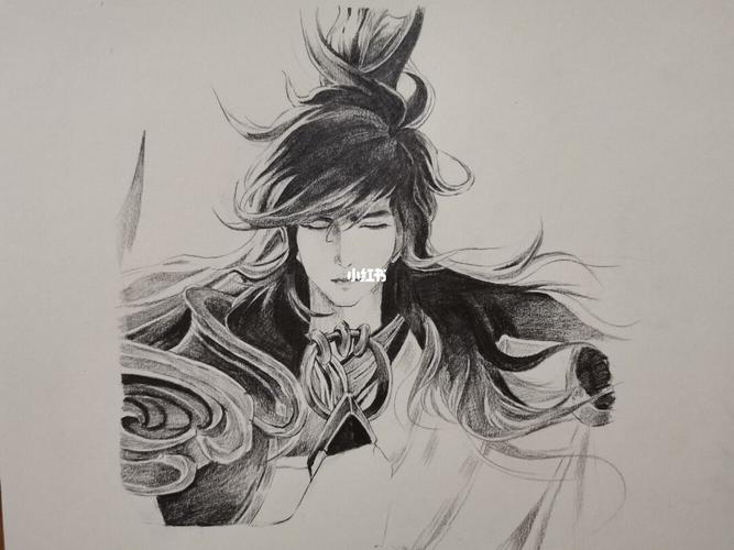 李信_王者荣耀_王者榮耀_人文_绘画