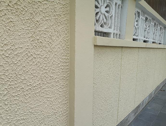 历史建筑的拉毛工艺墙面