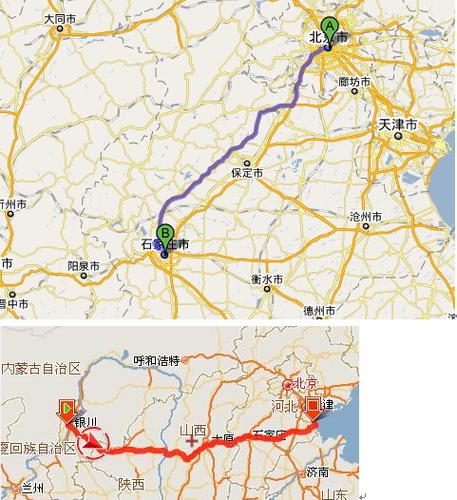 北京到银川市走g307多少公里