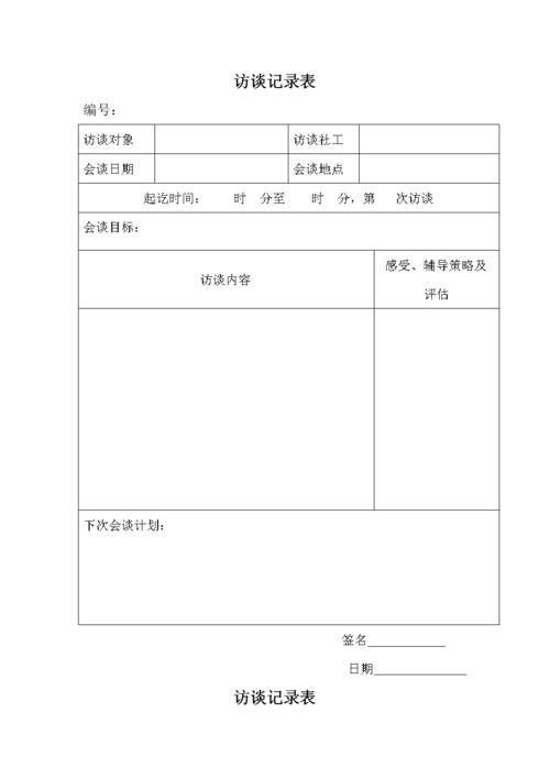 访谈记录表模板.doc 3页