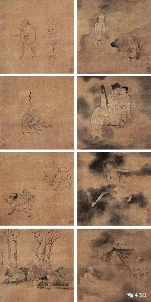 其中《鬼趣图卷》是罗聘的存世名作,画家以夸张手法描绘出一幅幅奇异
