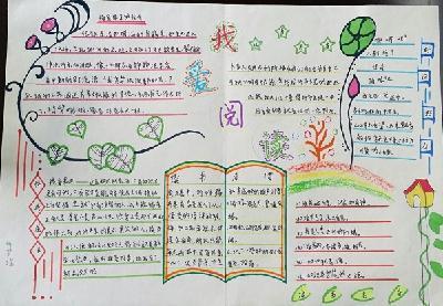 a3简单又好看的我爱阅读手抄报 我爱阅读手抄报