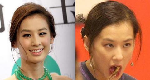 80后女星真实容貌:皮肤粗糙 痘痘皱纹一个不少(组图)