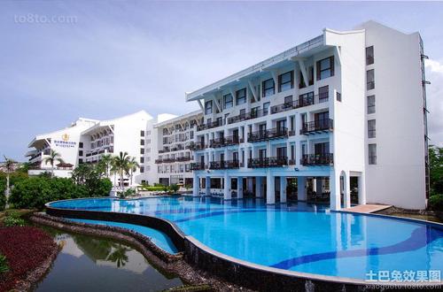 >度假酒店外观设计图家装装修案例效果图